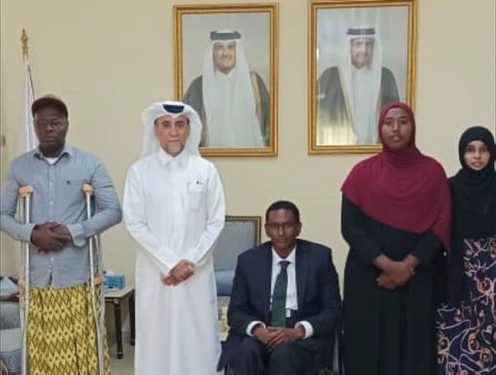 السفير القطري يستقبل رئيس الهيئة الوطنية لذوي الاحتياجات الخاصة