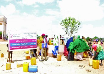 قطر الخيرية توفر المياه لآلاف الأسر الصومالية