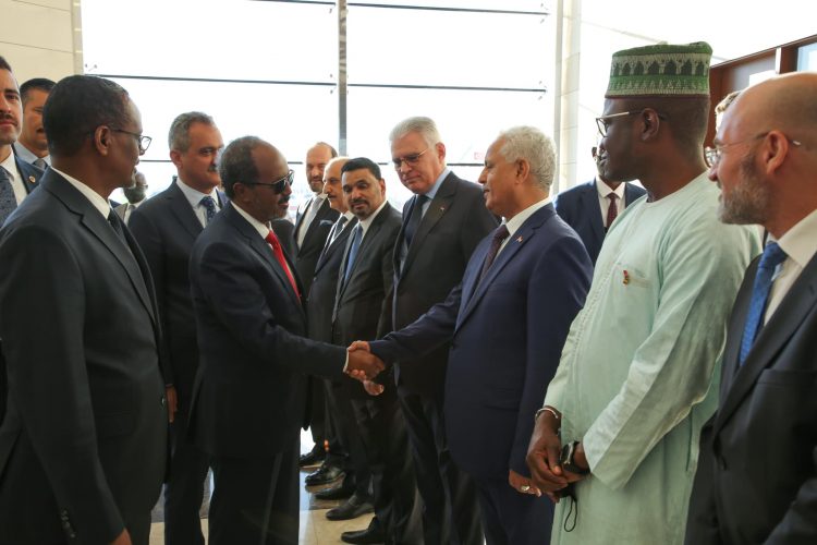 صور وصول فخامة الرئيس حسن شيخ محمود إلي العاصمة التركية أنقره