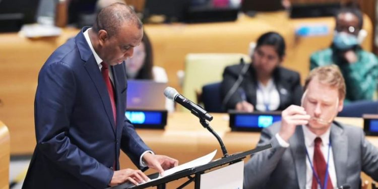 رئيس الوزراء الصومالي يلقي كلمة في اجتماع حول أهداف التنمية المستدامة للأمم المتحدة