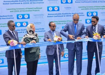 رئيس الوزراء الصومالي يُدشّن مشروعي الصحة والتطعيم ضد مرض فيروس كورونا