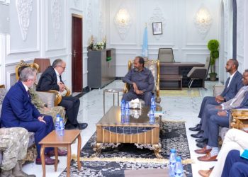 الرئيس الصومالي يبحث مع مسؤولين أتراك تعزيز مكافحة الإرهاب