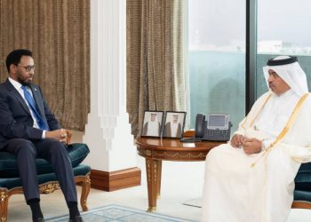 وزير المالية الصومالي يلتقي نظيره القطري