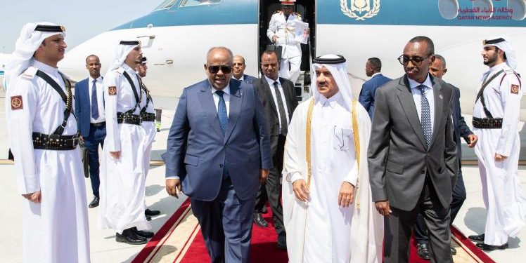 رئيس جمهورية جيبوتي يصل الدوحة