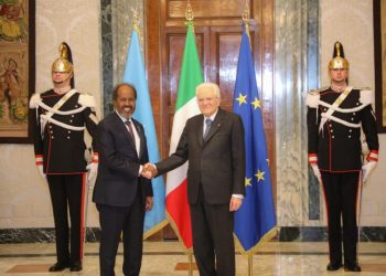 الرئيس الصومالي يلتقي نظيره الإيطالي