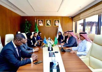 وزيرة النقل والطيران المدني الصومالية تعقد اجتماعًا مع رئيس صندوق التنمية السعودي