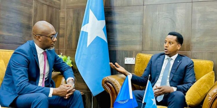 نائب وزير الخارجية الصومالي يتسلم أوراق إعتماد الممثل الجديد للمفوضية السامية للأمم المتحدة لشؤون اللاجئين
