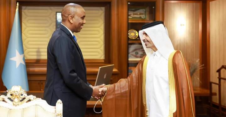 رئيس الوزراء الصومالي يستقبل السفير القطري لدى مقديشو
