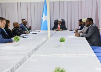 رئيس مجلس الشعب الصومالي يستقبل نائب ممثل الأمين العام للأمم المتحدة