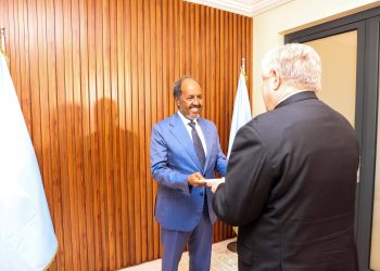 الرئيس الصومالي يتسلم أوراق اعتماد السفير الأمريكي الجديد