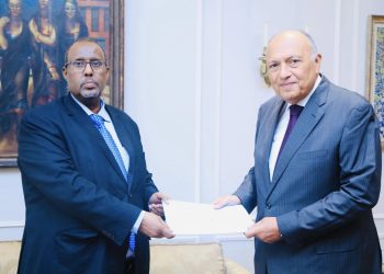 سفير الصومال الجديد يقدم نسخة من اوراق اعتماده لوزير الخارجية المصري