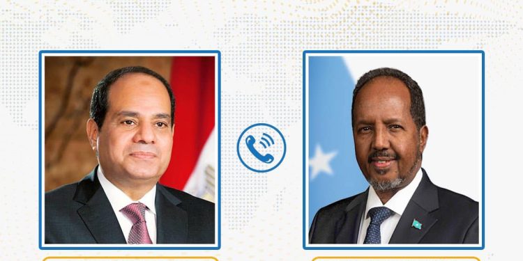 الرئيس الصومالي  يجري اتصالا هاتفيا مع نظيره المصري