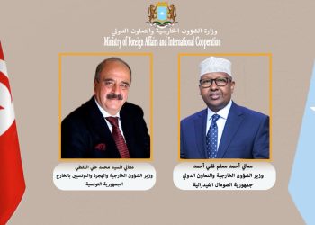 وزير خارجية الصومال يهنئ نظيره التونسي الجديد