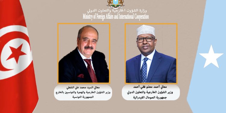 وزير خارجية الصومال يهنئ نظيره التونسي الجديد