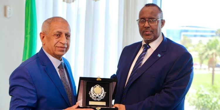 سفير الصومال يبحث مع رئيس الأكاديمية العربية للعلوم والتكنولوجيا والنقل البحري سبل دعم الطلاب الصوماليين