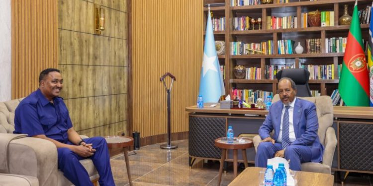 رئيس الصومال يستقبل الأمين التنفيذي لمنظمة إيغاد