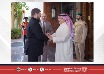 ملك البحرين  يستقبل  رئيس جمهورية الشيشان