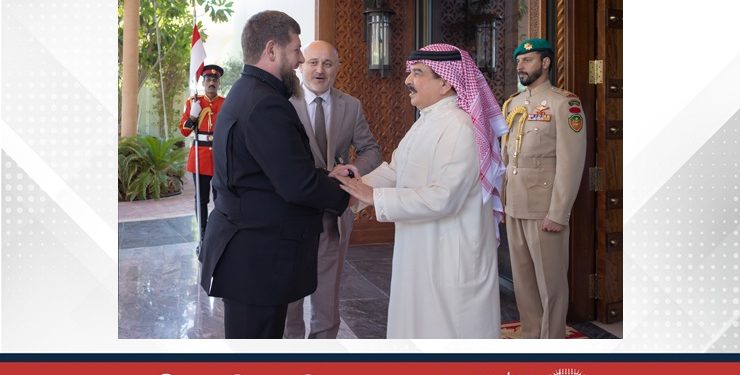 ملك البحرين  يستقبل  رئيس جمهورية الشيشان