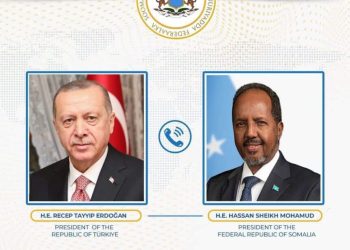 رئيس الصومال يعزي نظيره التركي في ضحايا الهجوم الإرهابي بأنقرة