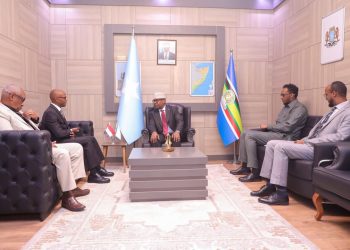 وزير الخارجية يستقبل القائم بأعمال سفارة جمهورية السودان لدى الصومال