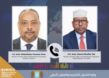 وزير الخارجية الصومالي يهنئ نظيره الجيبوتي الجديد