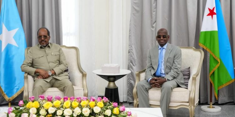الرئيس الصومالي يصل إلى جيبوتي لإجراء مباحثات رسمية