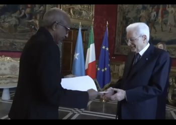 السفير الصومالي الجديد لدى إيطاليا يقدّم أوراق اعتماده إلى الرئيس سيرجيو ماتاريلا