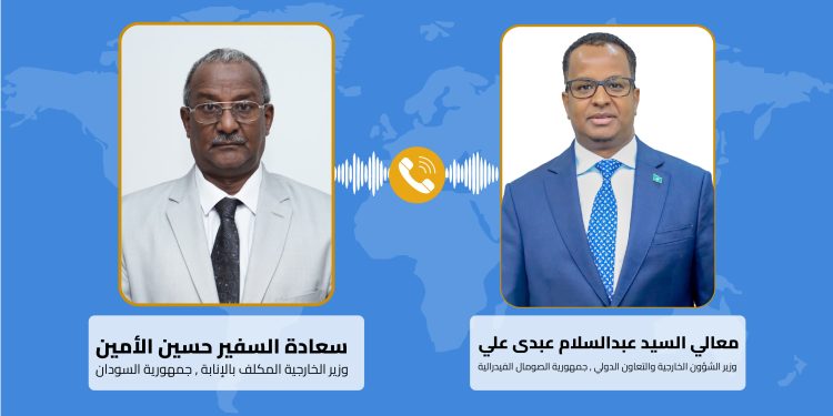 الصومال يؤكد دعمه للسودان في اتصال هاتفي بين وزيري خارجية البلدين