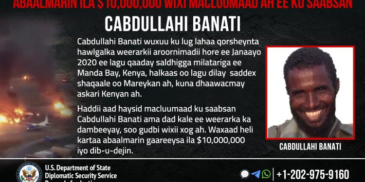 واشنطن تلاحق مدبر هجوم ماندا باي بكينيا مقابل 10 ملايين دولار