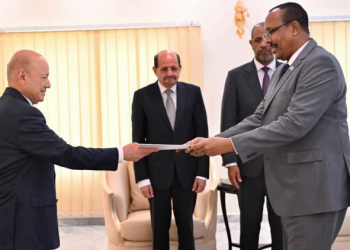 سفير الصومال الجديد يسلّم أوراق اعتماده لرئيس مجلس القيادة الرئاسي اليمني