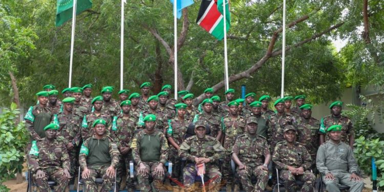 رسائل دعم ومعاينة ميدانية.. قائد الجيش الكيني يزور قوات بلاده في الصومال ضمن بعثة AUSSOM