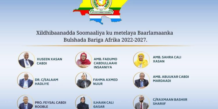 تهنئة رئاسية للنواب الصوماليين بعد انتخابهم لتمثيل البلاد في البرلمان شرق إفريقيا