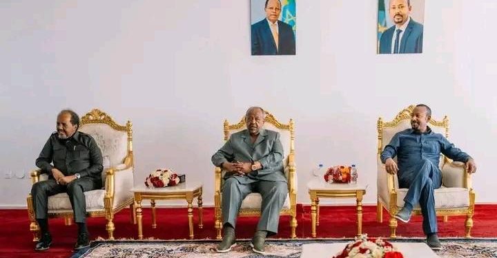 وصول رئيس الصومال ورئيس جيبوتي إلى جغجيغا