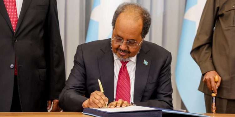بعد إقراره في البرلمان.. الرئيس الصومالي يوقّع الدستور الجديد