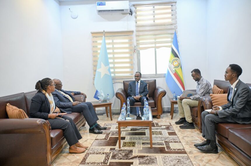 وزير الدولة بوزارة الخارجية يستقبل القائم بأعمال ممثل بعثة الأمم المتحدة الإنتقالية لدى البلاد