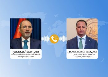وزير الخارجية الصومالي يبحث مع نظيره الأردني تعزيز التعاون والتطورات الإقليمية